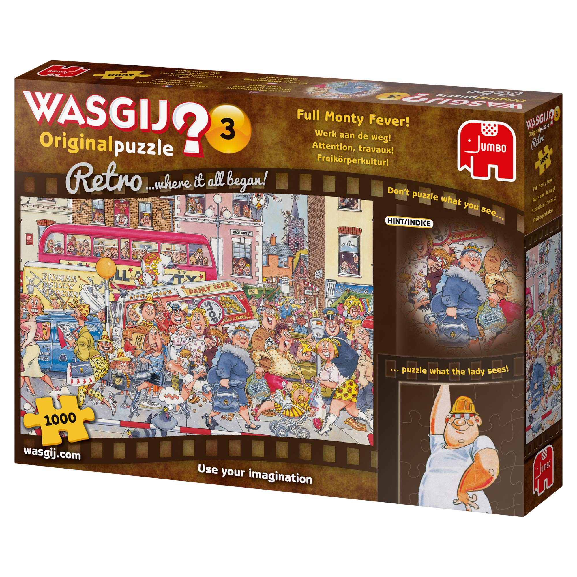 Wasgij Retro Original 3: Full Monty Fever! Jigsaw Puzzle (1000